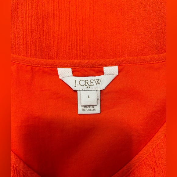 JCrew Factory Orange Drop Waist Dress - Picture 6 of 8